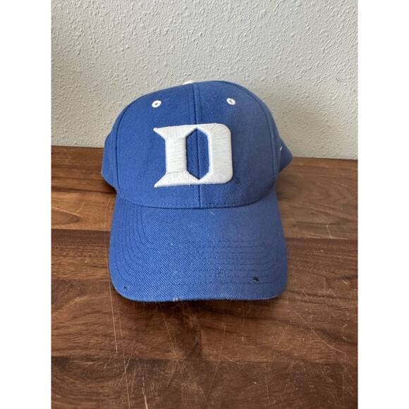 Duke University NCAA Blue Devils 100% Wool Hat Adjustable Nike - Picture 1 of 9